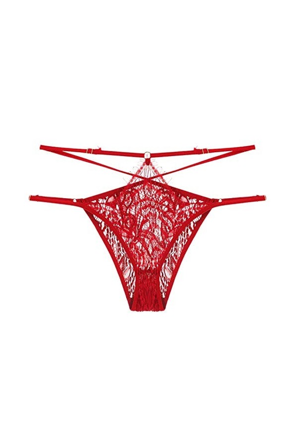 Zhangmeiren sous-vêtement Sexy for Femmes Transparent, sans Trace, String Creux Chaud, Taille Basse, sous-vêtement for Femme 