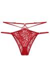 Zhangmeiren sous-vêtement Sexy for Femmes Transparent, sans Trace, String Creux Chaud, Taille Basse, sous-vêtement for Femme 
