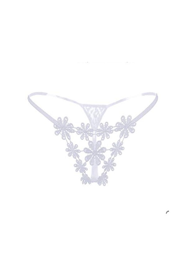 Zhangmeiren sous-vêtement Sexy for Femmes Transparent, sans Trace, String Creux Chaud, Taille Basse, sous-vêtement for Femme 