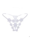 Zhangmeiren sous-vêtement Sexy for Femmes Transparent, sans Trace, String Creux Chaud, Taille Basse, sous-vêtement for Femme 