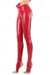 Femme Latex Legging étriers pantalon pantalon personnalisé catsuit 0.4mm