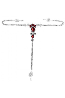 Collier de taille deau pour discothèque - Sexy - Chaîne de corps - Bijoux amusants - Sous-vêtements -, taille unique, Alliag