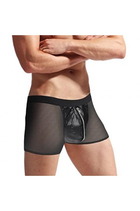 liaddkv Sous-vêtements sexy pour homme - Bikini - Sexy - Combinaison simple - Costume noir, L 