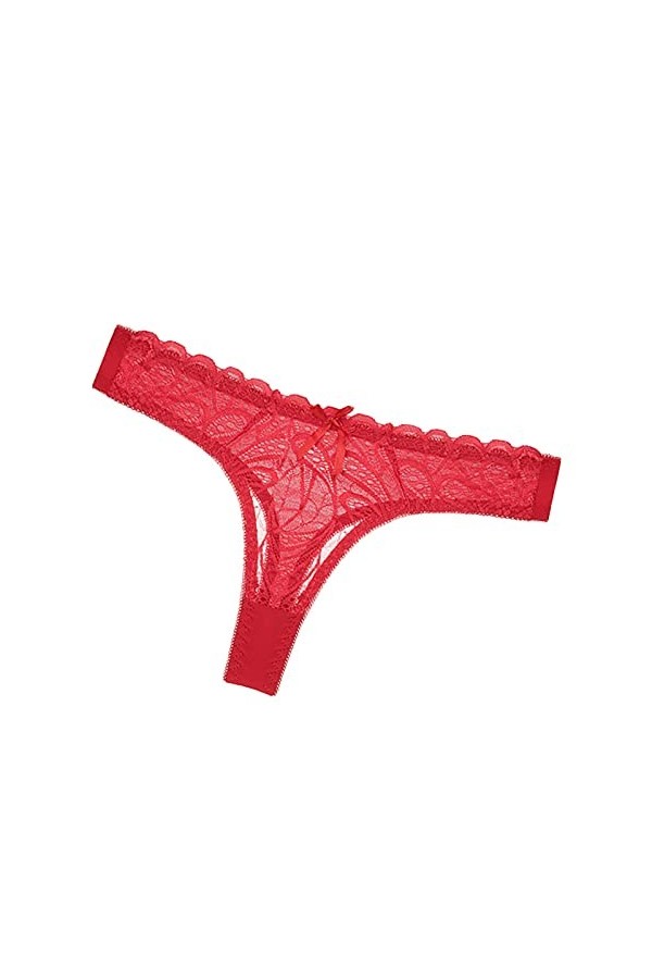 liaddkv Femmes en dentelle sexy en coton creux chaud à travers la taille culotte, culotte basse combinaison lingerie sexy, No