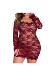 liaddkv - Lingerie pour femme, lingerie, chemise de nuit, pyjama sexy en dentelle, sous-vêtements serrés, adorables sous-vête
