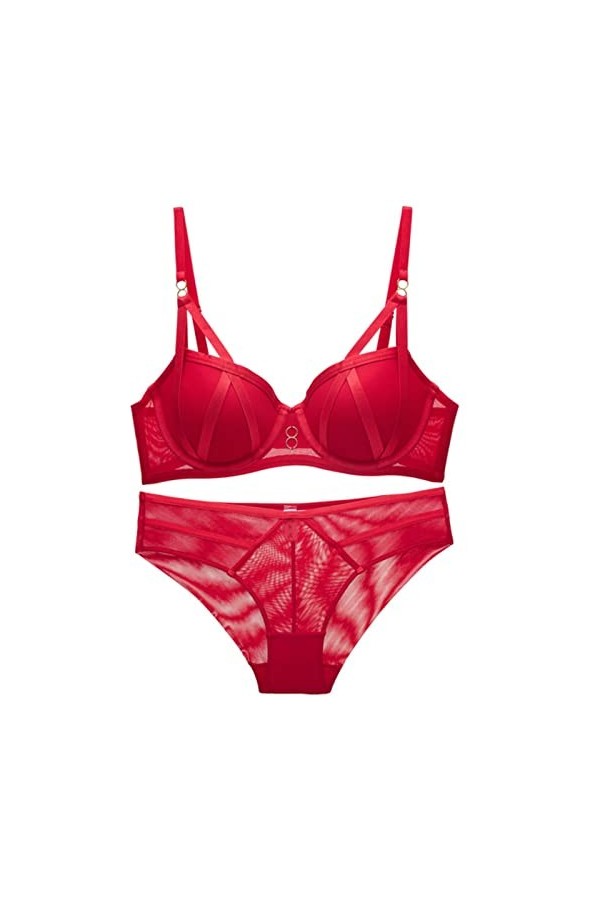 CABULE Soutien-gorge push-up sexy pour petites seins Ensemble culotte Sous-vêtements pour femmes Belle lingerie B C D Bonnet 