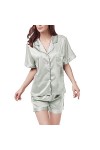 HANXIULIN Pyjama Sexy pour Dames Chemise de Nuit col V Chemise de Nuit Sexy Pleine Culotte Robe de Nuit Vêtements de Nuit Rob