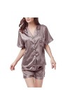 HANXIULIN Pyjama Sexy pour Dames Chemise de Nuit col V Chemise de Nuit Sexy Pleine Culotte Robe de Nuit Vêtements de Nuit Rob