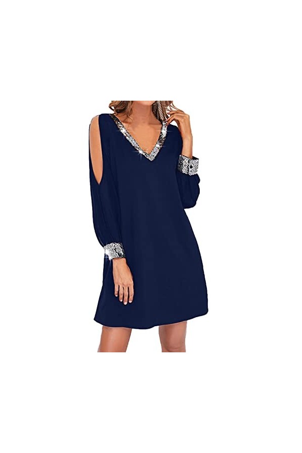 HANXIULIN Robes pour Femmes Robes de soirée Scintillantes Robe Courte Sexy Élégante Robe Sexy Scintillante Robe de Noël