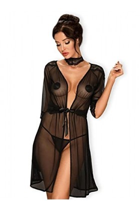 Obsessive Lucita Peignoir Noir L/XL