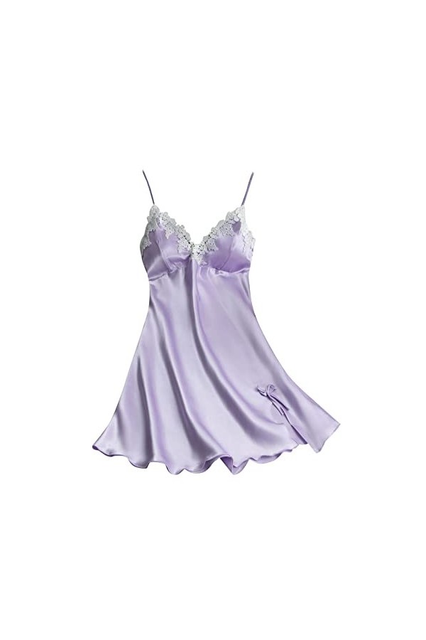 Pyjama chemise de nuit ensemble pour femme col en V vêtements dintérieur pyjama jupe robe ensemble chemise de nuit lingerie