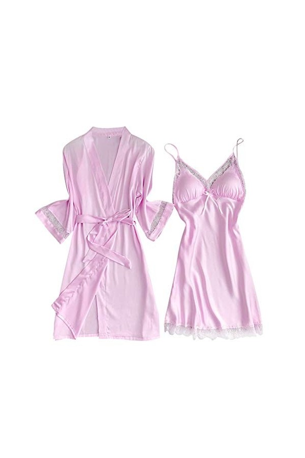 Chemise de nuit pour femme hiver coton chemise de nuit chemise lingerie sexy dentelle décoration chemise de nuit chemise de n