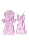 Chemise de nuit pour femme hiver coton chemise de nuit chemise lingerie sexy dentelle décoration chemise de nuit chemise de n