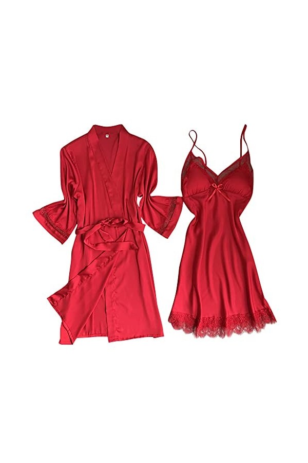 Chemise de nuit pour femme hiver coton chemise de nuit chemise lingerie sexy dentelle décoration chemise de nuit chemise de n