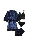 Pyjama en coton pour femme - Chemise de nuit sexy - Vêtement de nuit - Nuisette - Pyjama - Robe de chambre - Lingerie sexy - 