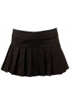 Cottelli Collection Mini Jupe Plissée , Noir, Taille XL