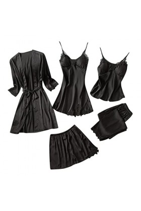 Chemise de nuit pour femme Col en V Sous-robe Sexy Chemise de nuit Vêtements de nuit Vêtements de nuit T-shirt douillet Dente