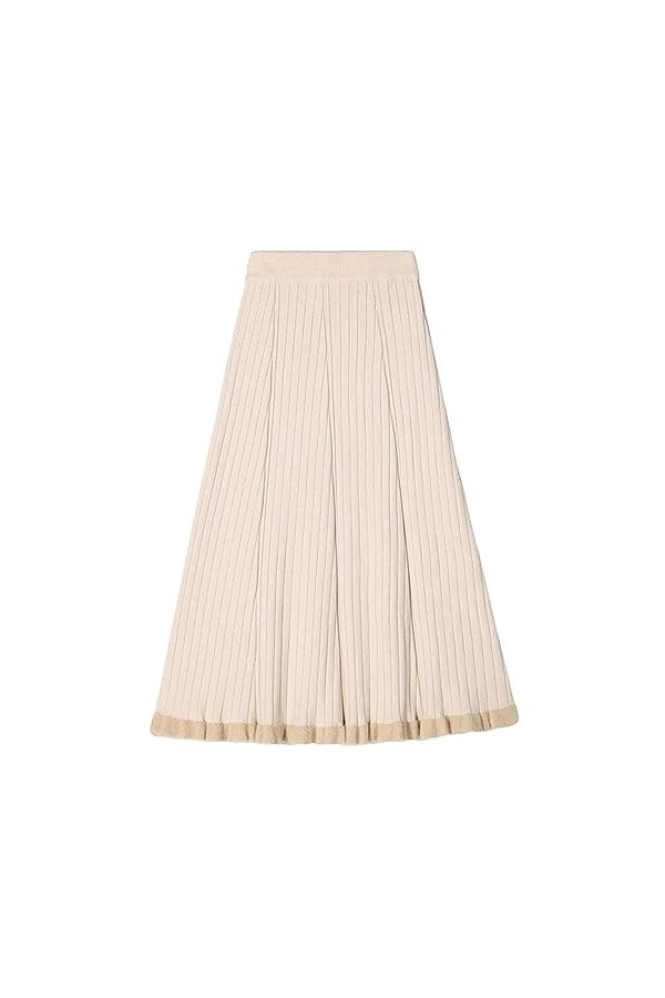 Tricoté Décontracté Femmes Mode Solide A-Ligne Jupes Harajuku Streetwear Mode Coréenne Jupes