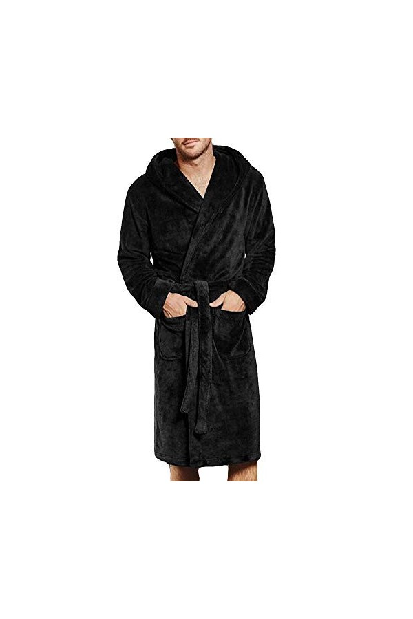 TDEOK Corset pour femme - Manteau Shawl - Robe dhiver douillette - Corail - Sexy et sexy, Noir , M