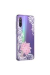 Oihxse Mandala Motif Case Compatible pour Huawei Honor 8C Coque Transparente Silicone TPU Souple Protection Etui Ultra Slim M