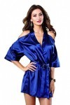 Dreamgirl Peignoir Couleur Bleu Marine Taille S