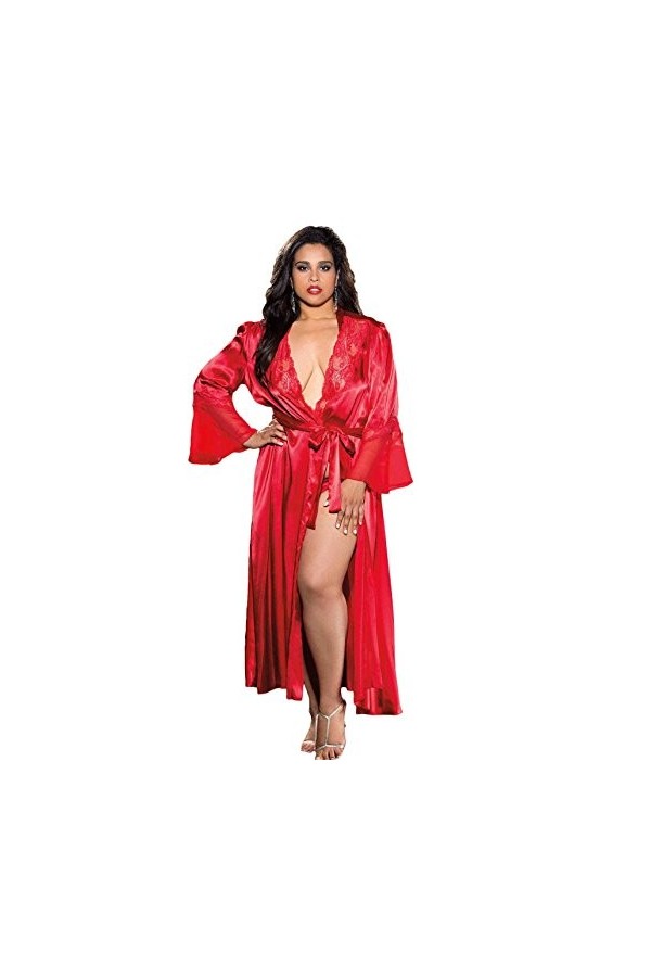 Shirley of Hollywood Nombre x20559&nbsp;Taille 3&nbsp;X/4&nbsp;X Rouge Long peignoir