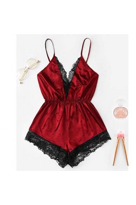 Robe de nuit sexy pour femme - En dentelle - Élégant et confortable - Style rétro - Style sportif - Avec porte-jarretelles, r