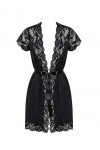 Obsessive M296 Peignoir pour femme - Noir - 42