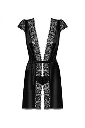 Obsessive Femme Peignoir Robe - Noir - 38
