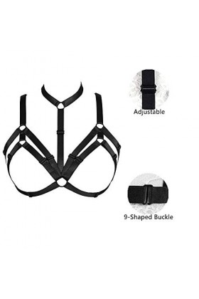 JELINDA Soutien-gorge bustier de qualité supérieure, soutien-gorge exotique pour femme, lingerie gothique, bralette à cage él