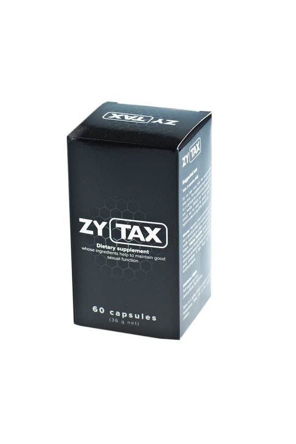 ZYTAX 60 Capsules Améliorant la performance sexuelle pour les hommes | pour une érection forte et dure | augmente le désir 