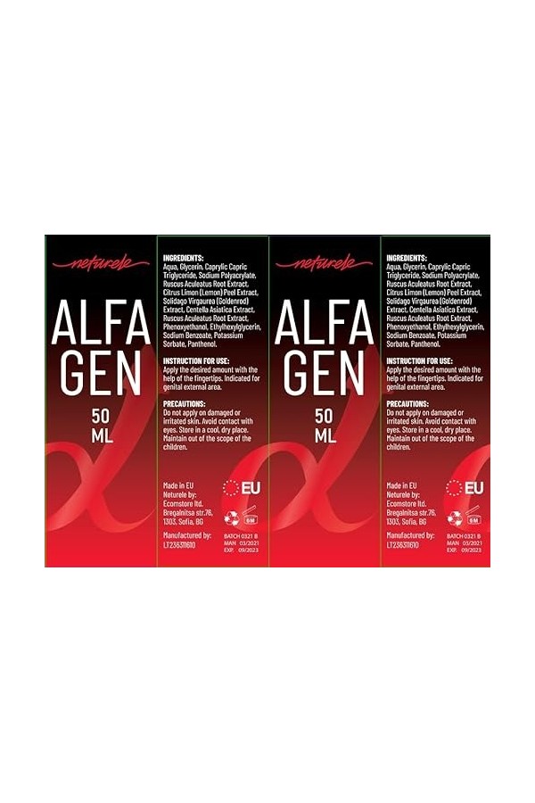 Alfagen 50 ml. Sentez-vous comme un homme!