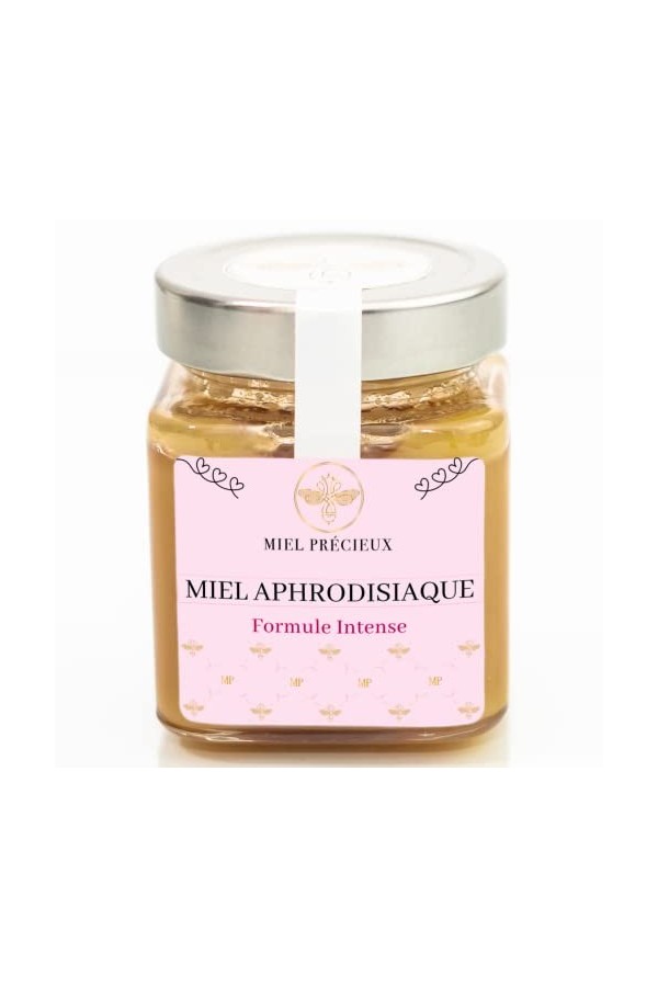 Miel Aphrodisiaque | Formule Intense | Ginseng, Maca, Tribulus Terrestris, Ashwagandha | Libido | 100% pur et naturel | 250g