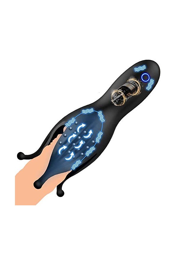 masturbateur anale Må?türb? teur Va et Vient Sucer automatique Extension de à vide automatique Plaisir Sucer Rotation Télesco