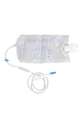 Weikeya Sac de Lavement Domestique, Sac de Nettoyage du Côlon Pliable en Silicone 3000 ML, Portable, Danger pour la Maison