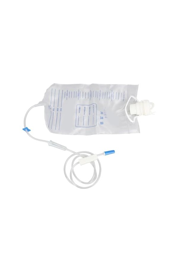 Weikeya Sac de Lavement Domestique, Sac de Nettoyage du Côlon Pliable en Silicone 3000 ML, Portable, Danger pour la Maison