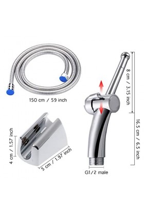 Douche vaginale 7 trous avec douche vaginale et buse de nettoyage anal pour rinçage douche de nettoyage anal + tuyau de douch