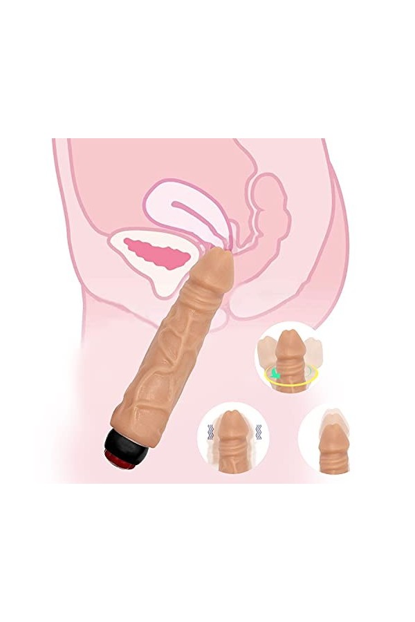 B1-Nouveauté 9.45 Pouces Jouet Imperméable Flexible Ḁṉ&ḁl ṕlṳ&g ḁṉ&ḁlḙ fḙm-mḙ ṕrôṧ&ṱḁṱḙ ḏḙḇṳ&ṱḁṉṱ ḣômmḙ vḯḇrḁṉṱ ṕl&ṳgṧ ḁṉ&ḁlṧ