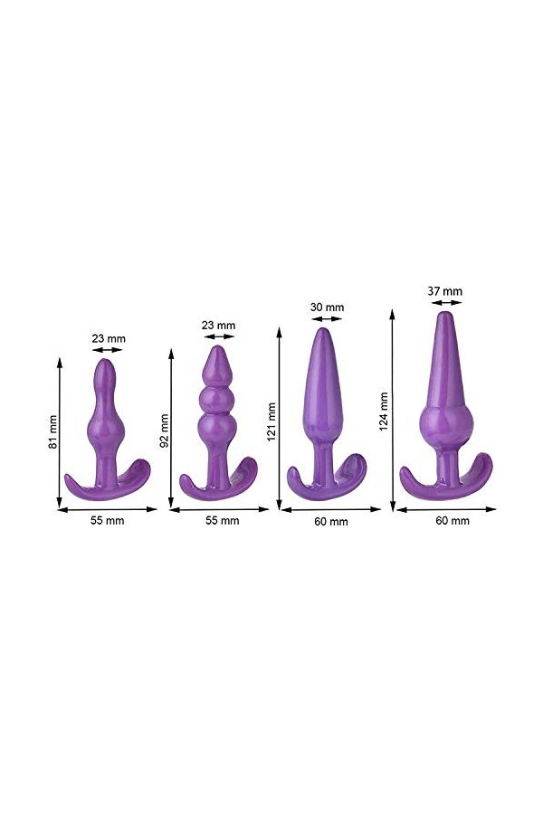 ???? ???? ???? Set Plúg Anal silicone Formateur Anal Arrière Cour Anus Plúg pour Hommes Femmes Débutants Prostàté Plúg AC18
