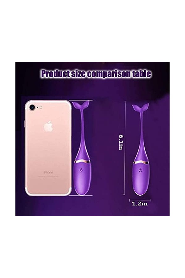 Oeuf Vibrant Connecté Telephone, Vibromasseur Sextoyse Couple Plaisir, Vibrateur Bullet pour Femme Télécommande Stimulateur C