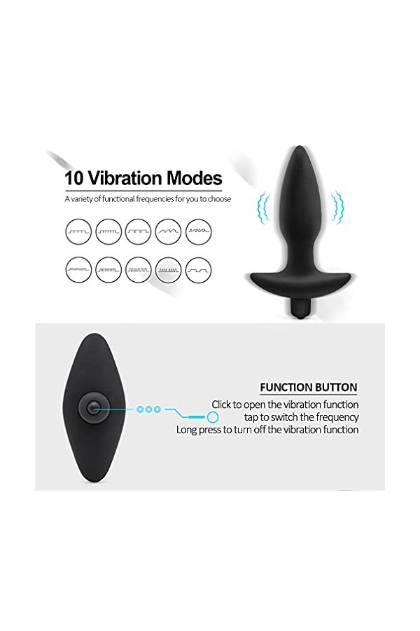 Jouets P-Stimulateur Prostàté Ｍàssage Plúg Anàlé Vîbrant Homme Próstaté Mãssěūr Śểẍ ţöyṧpőur pőur Homme Anàlé Plúg Silicone à