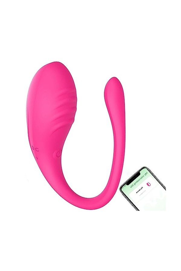 Mini Vibromasseurs Feminin Petit Oeuf Vibrant Connecté Telephone, Sextoyse Femme Séx Oeuf Vibrant Sans Fil Telecommande a Dis