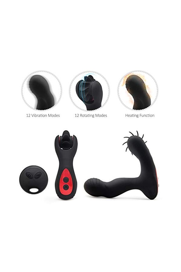 Jouets P-Stimulateur Silicone Plug ànàle Homme Vîbrant Femme sans Fil Debutant Prostàté Sîmulàtør Vîbrante Homme G-ạ-y,Bū-TT 