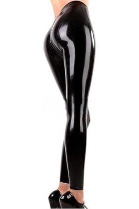 Leggings Noirs Sexy En Latex Avec Fermetures Éclair À Lentrejambe, Pantalons Longs En Caoutchouc, Bas De Jeans,Couleur Perso
