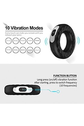 Sěx Toýspour pour Hômme Anneau Vibrant Pénis Feminin Masculin Pｅnis Anneau Vibr-Ant Penien pour Homme et Couple avec Teleco