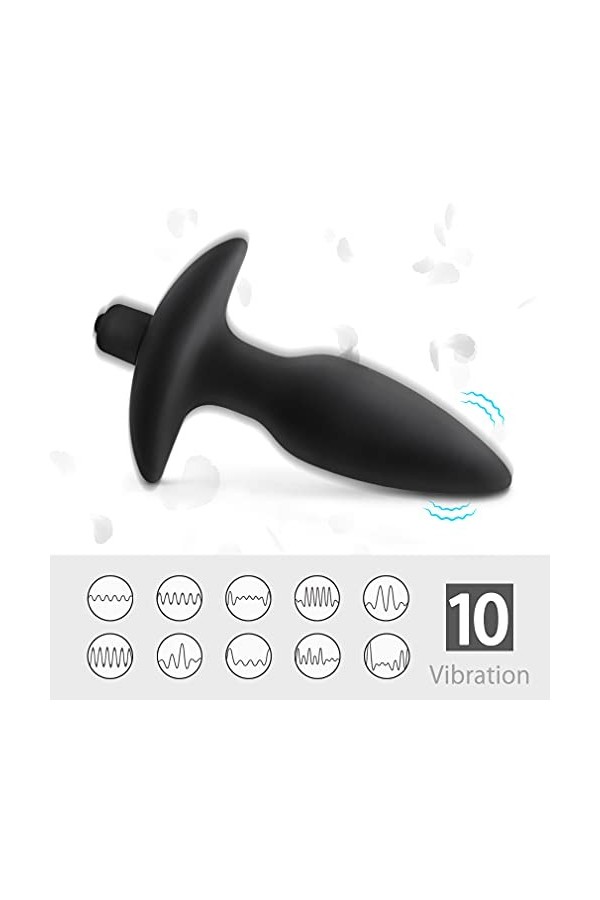 Anale Perles Plug Trainer Plúg Anàlé Hømme Prøstàté Vîbrant Homme Femme Silicone sans Fil Débútànt, Mini Vibra màssaur Anàlé 