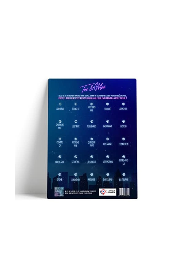 Calendrier de lAvent pour Couple I Toi et Moi I Jeux Adulte Couple I Pimentez votre Couple avec des mises en Situation Irres
