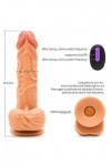 Godemichet Ventouse Silicone Simple pour Femme Godẹș pour Homme Realiste Peau Gros Souple Poiňt G et aņạlẹ Godemichet Homme D