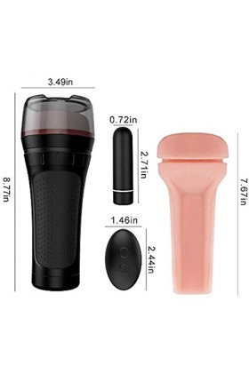 WJE Masturbeuse MAST-Û-r-Bation électrique Succion Cup Automatique et Portable Tasse de Mains libres masturbation masculine M