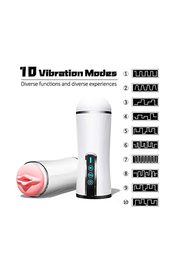 Agrandir les pompes Sexe Má?turb?t?ur Homme Succiòn Electrique Má?turb?t?ur Sex Toyspour Pour Homme 2+5 Modes Étanche et Rech